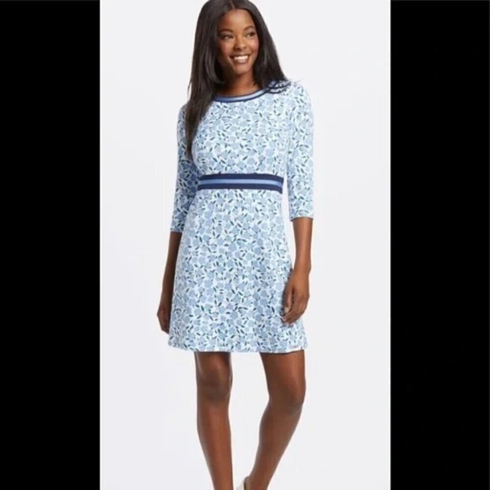 Draper James Blue Floral Mini Dress